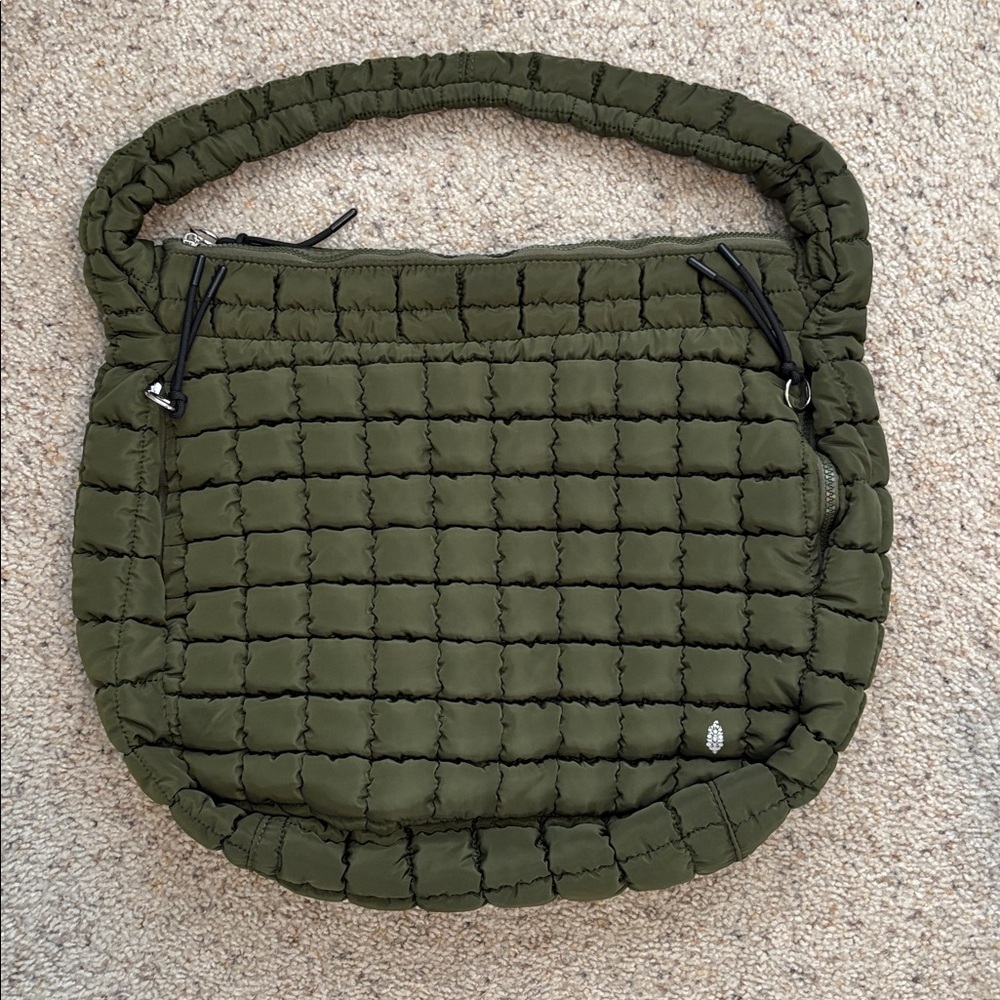 NWOT Free People quilted carryall bag